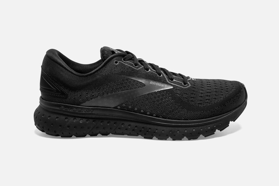 Brooks Israel Glycerin 18 Road Running Shoes Mens - Black - BQH-915043